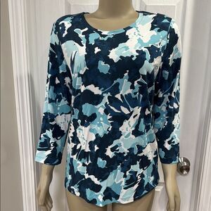 RABE CREW NECK PRINT TOP